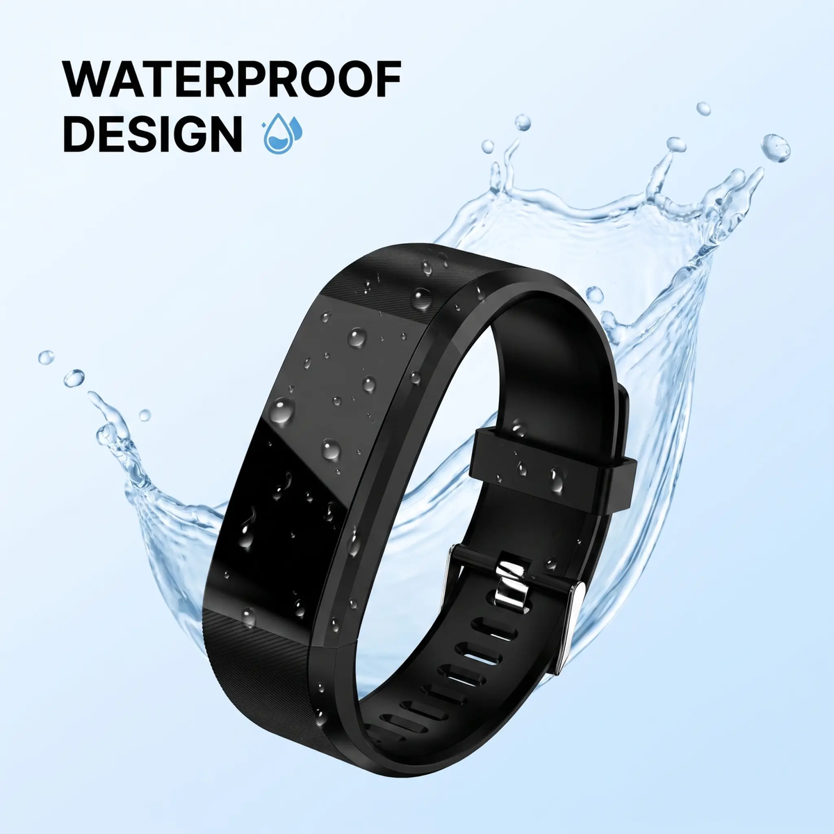 Smartwatch per anziani con monitoraggio frequenza cardiaca e pressione sanguigna