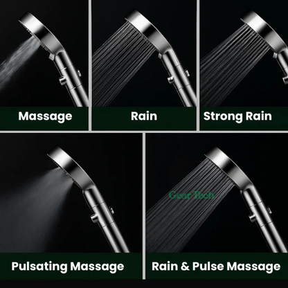 Soffione doccia ad alta pressione PowerFlow | Soffione potente per la massima pressione dell'acqua