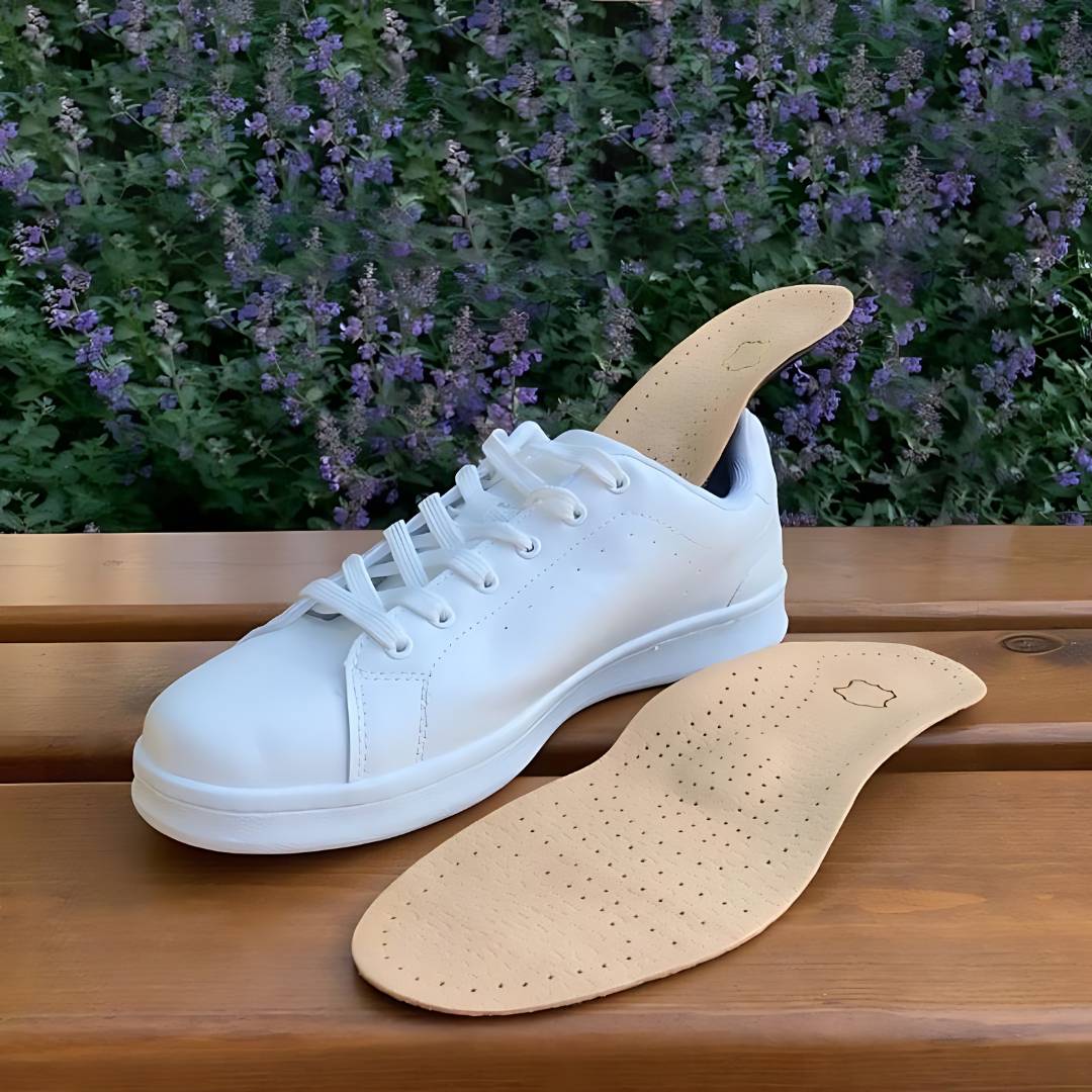 Soletta ortopedica in pelle LeatherGuard con supporto plantare
