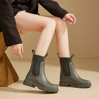 Stivaletti Chelsea da donna con suola grip per outdoor