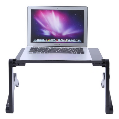 Supporto per laptop regolabile in lega alluminio-magnesio con gambe pieghevoli e mouse pad, scrivania portatile per lett