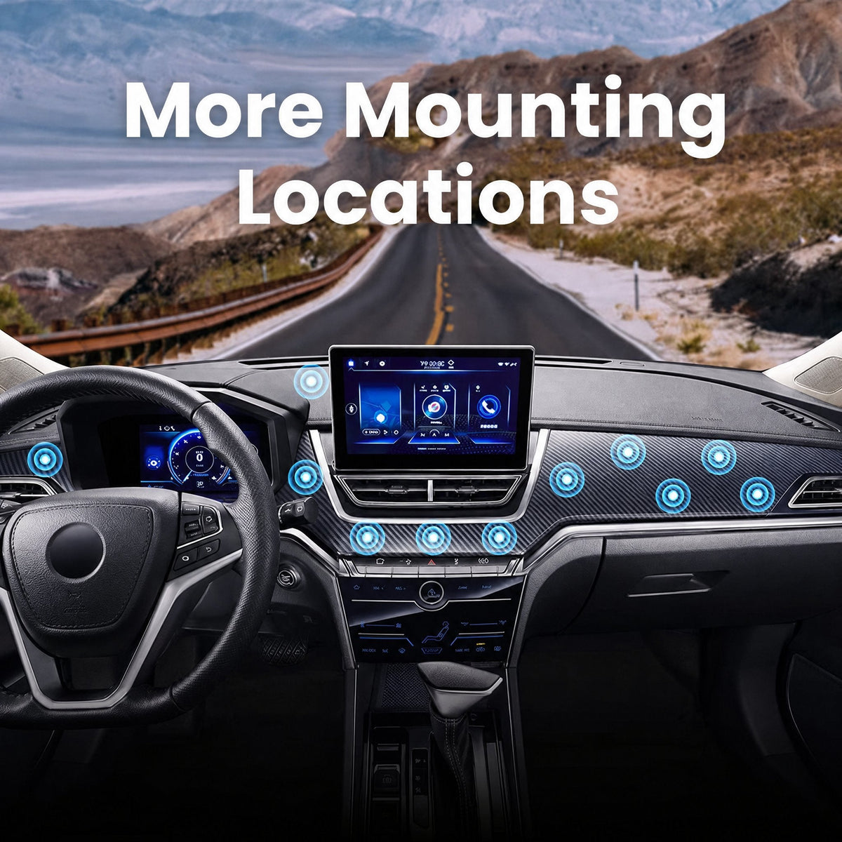 Supporto magnetico per telefono auto e altro