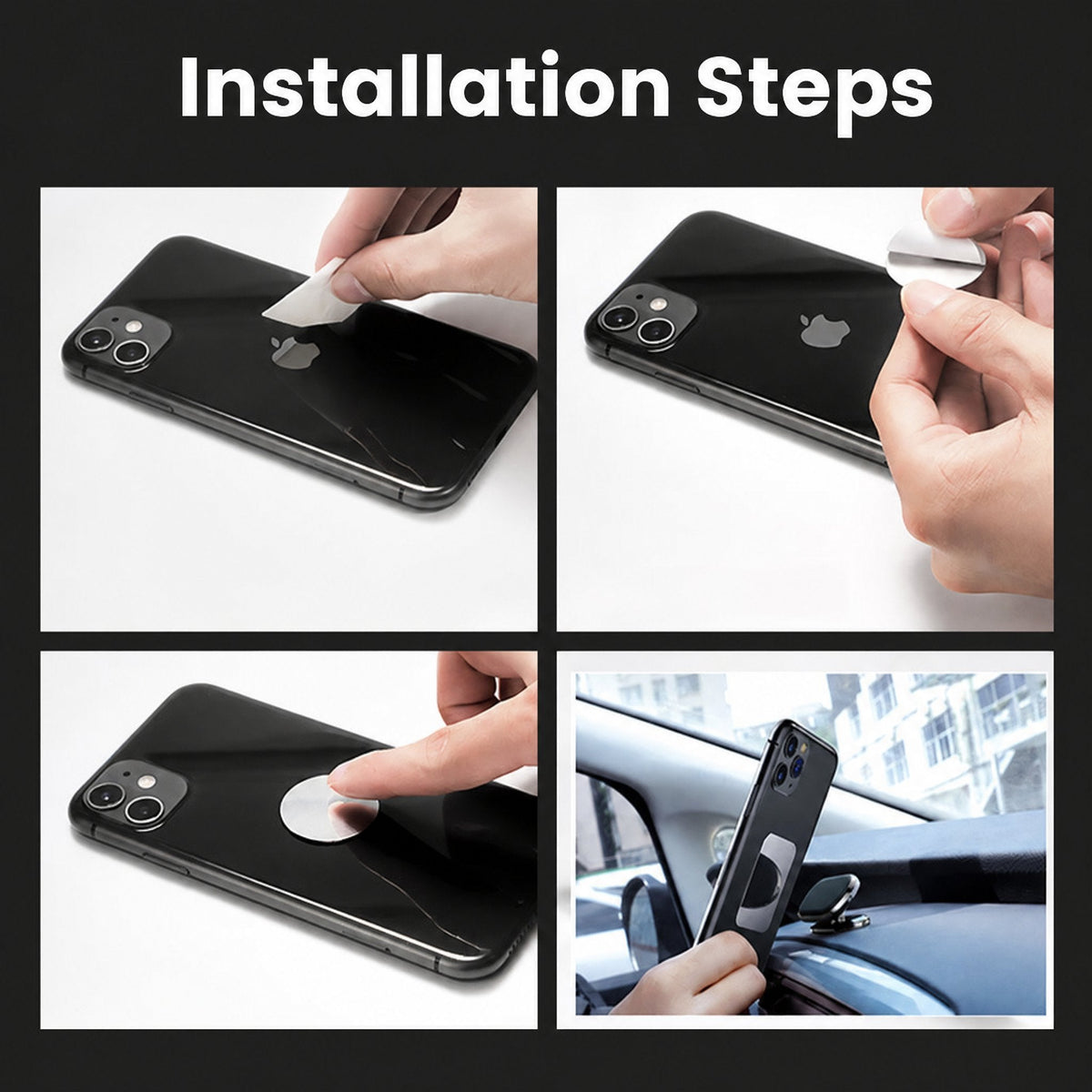 Supporto magnetico per telefono auto e altro