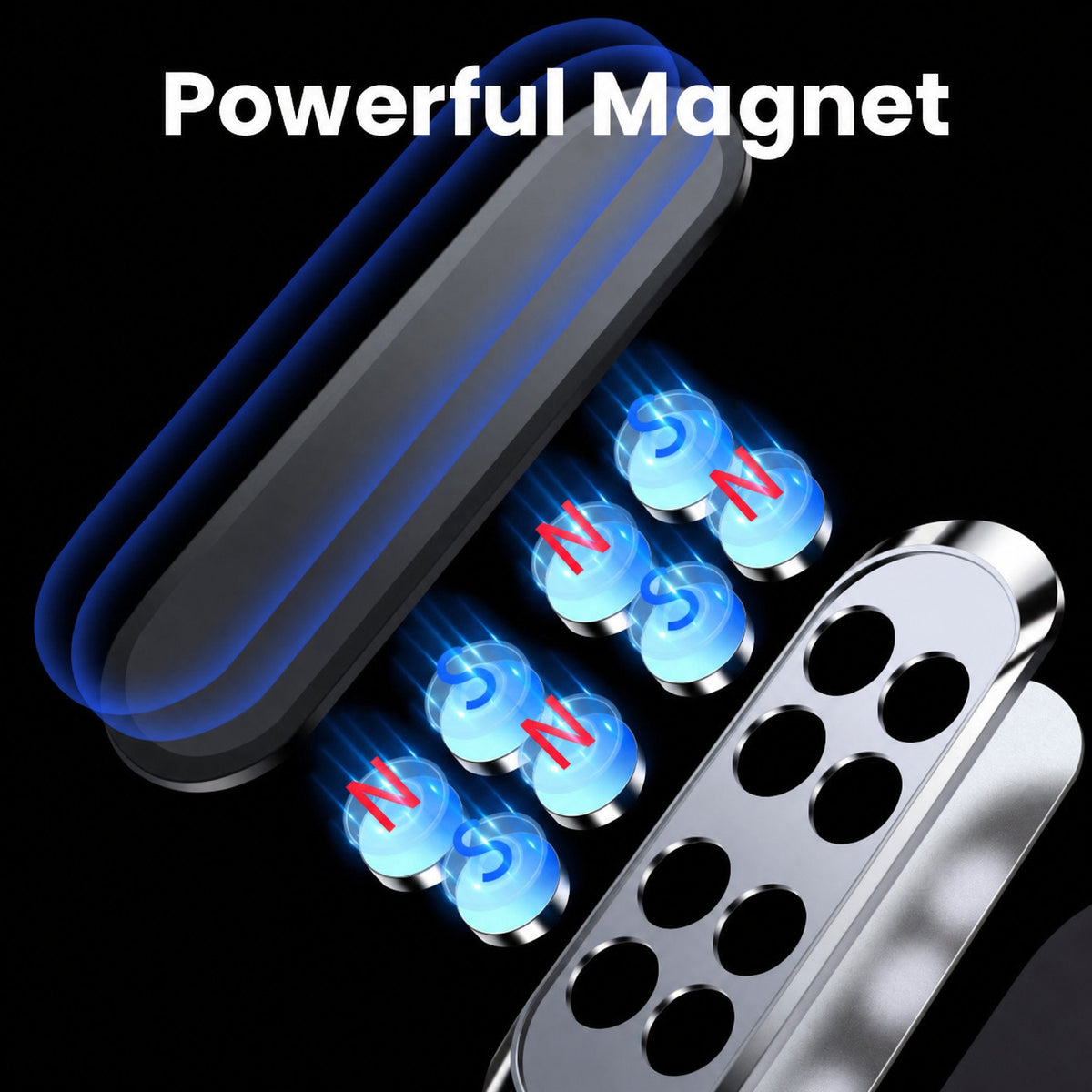 Supporto magnetico per telefono auto e altro