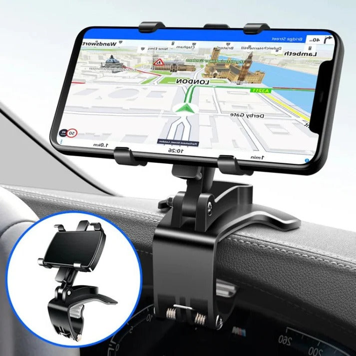 Supporto per telefono da auto per cruscotto e bocchetta, supporto rotante a 360° per telefono, supporto universale antis