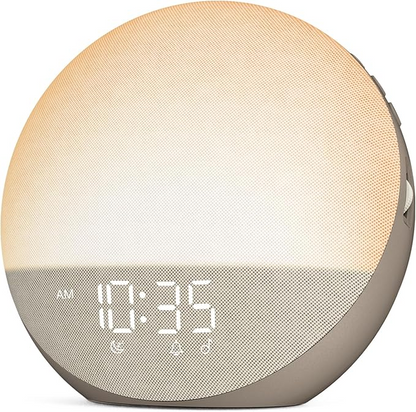Sveglia con simulazione alba e controlli touch | Luce graduale alba e tramonto | Toni sveglia multipli e livelli di lumi