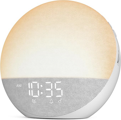 Sveglia con simulazione alba e controlli touch | Luce graduale alba e tramonto | Toni sveglia multipli e livelli di lumi