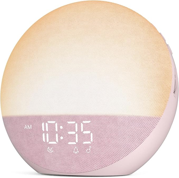 Sveglia con simulazione alba e controlli touch | Luce graduale alba e tramonto | Toni sveglia multipli e livelli di lumi