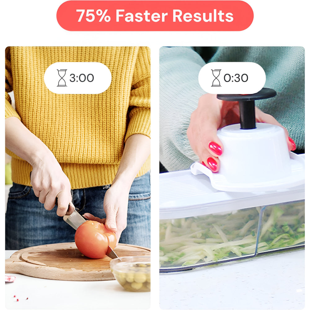 Taglia Verdure Manuale Set Multifunzione per Preparazione Alimenti