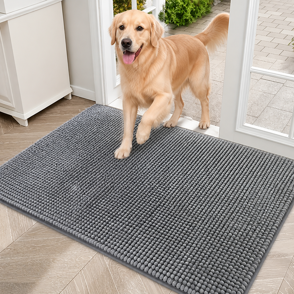 Tappetino assorbente ad asciugatura rapida in microfibra antiscivolo per cani
