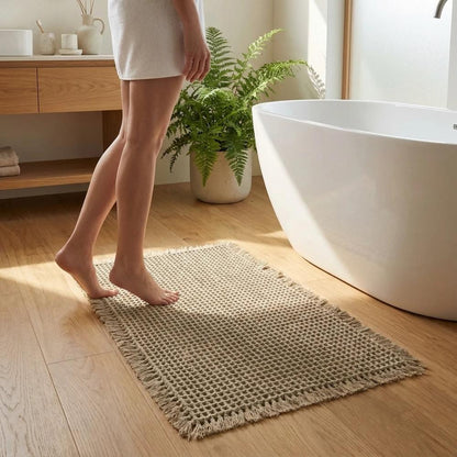 Tappetino da bagno a nido d'ape ad asciugatura rapida