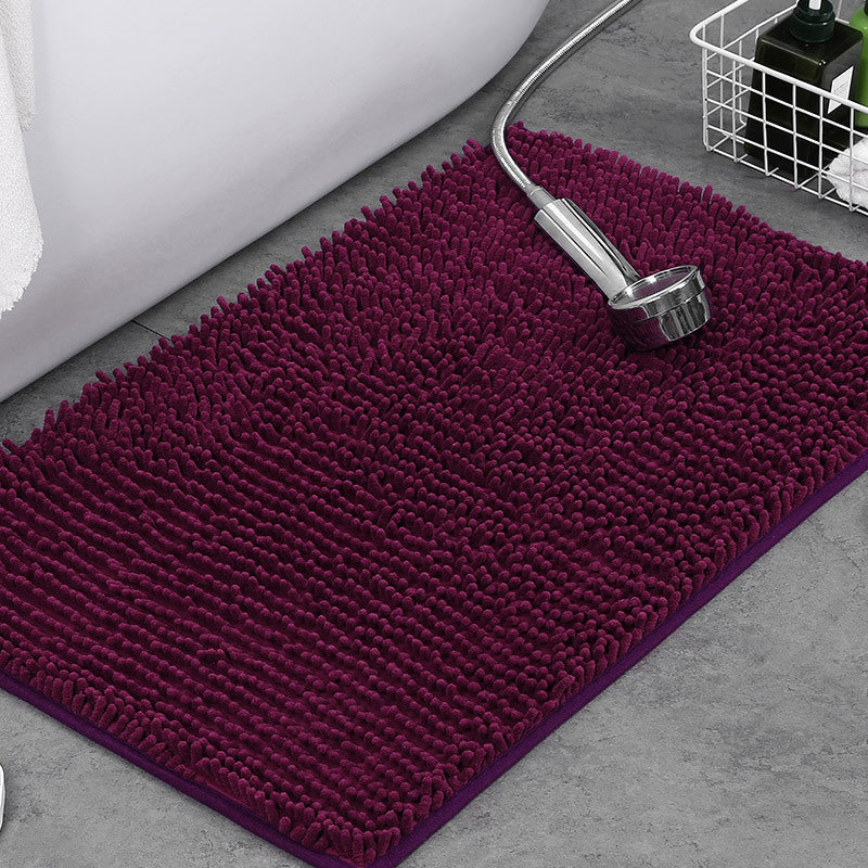 Tappeto da bagno antiscivolo in ciniglia morbida — spesso pile in microfibra, superficie assorbente