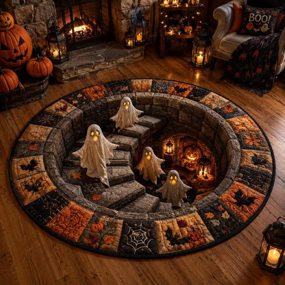 Tappeto Halloween con vortice scheletro 3D Rassivo