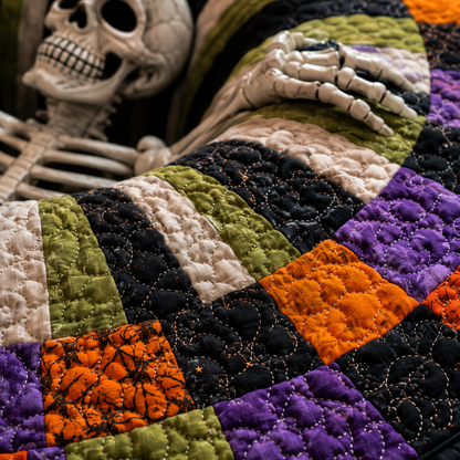 Tappeto Halloween con vortice scheletro 3D Rassivo