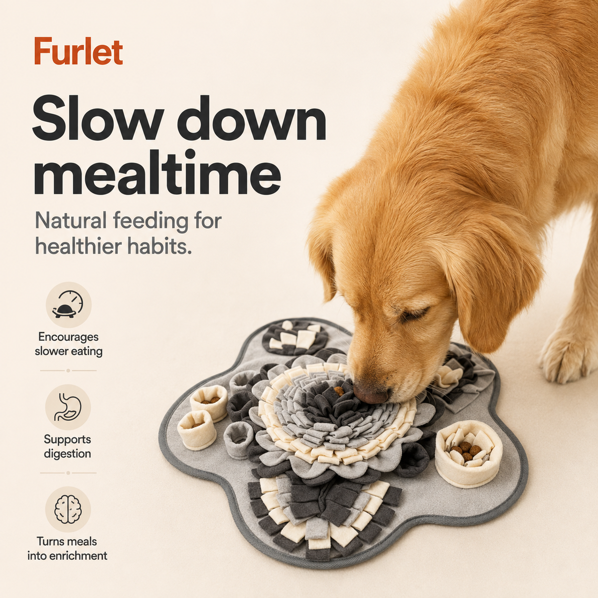 Tappeto olfattivo interattivo per cani