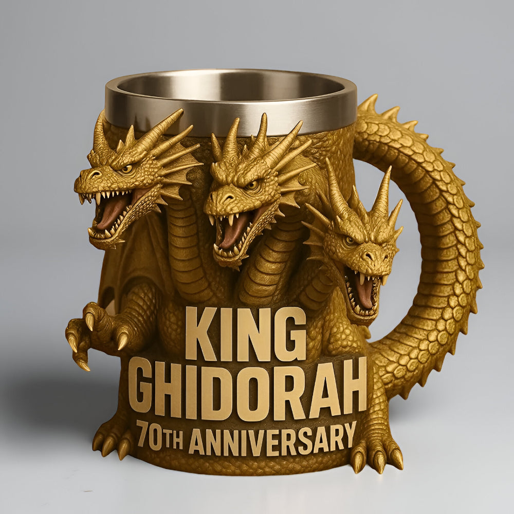 Tazza da Caffè in Ceramica con Figura Mostro 3D Scolpita