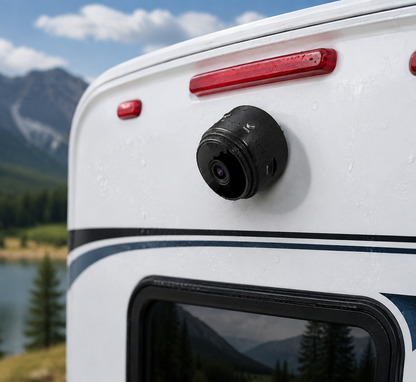 Telecamera di retromarcia wireless per camper, telecamera magnetica per roulotte e rimorchio, 720p impermeabile