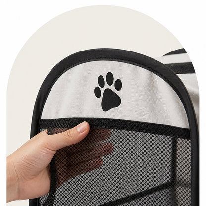Tenda pop-up pieghevole in rete per animali domestici (con porte con cerniera)