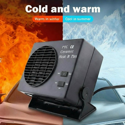 Termoventilatore Ceramico per Auto 12V 150W-300W con Termostato Automatico