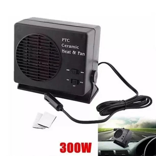 Termoventilatore Ceramico per Auto 12V 150W-300W con Termostato Automatico