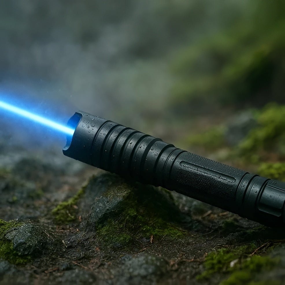 Torcia Laser Tattica Potente per Sopravvivenza Outdoor e Accensione Fuoco