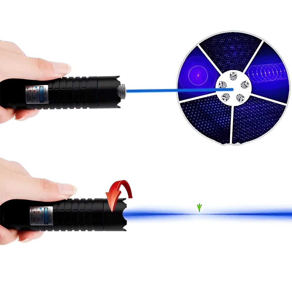 Torcia Laser Tattica Potente per Sopravvivenza Outdoor e Accensione Fuoco