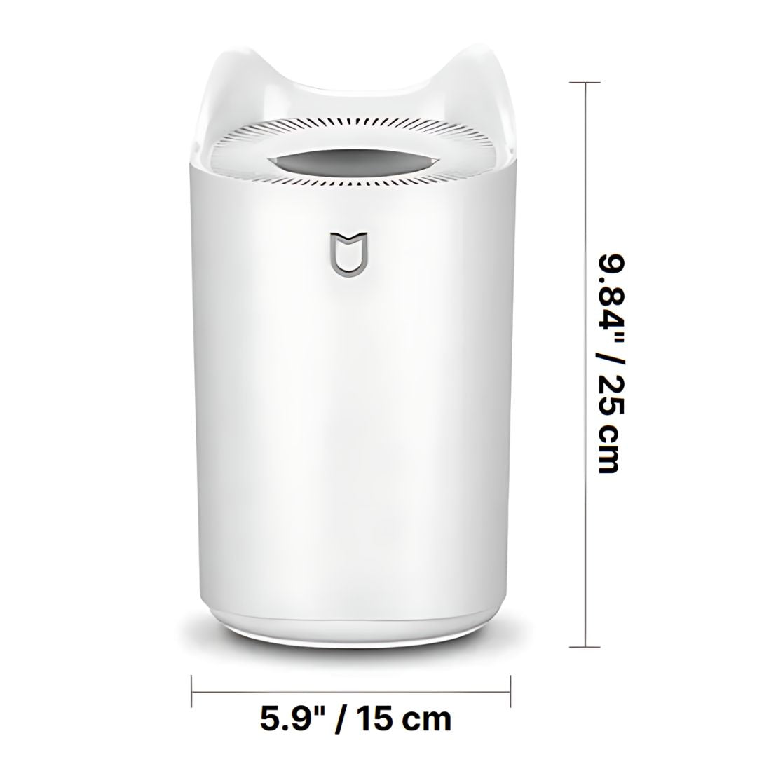 Umidificatore a ultrasuoni con serbatoio da 3 l | 3 modalità di nebulizzazione, funzionamento silenzioso | Fino a 24 ore