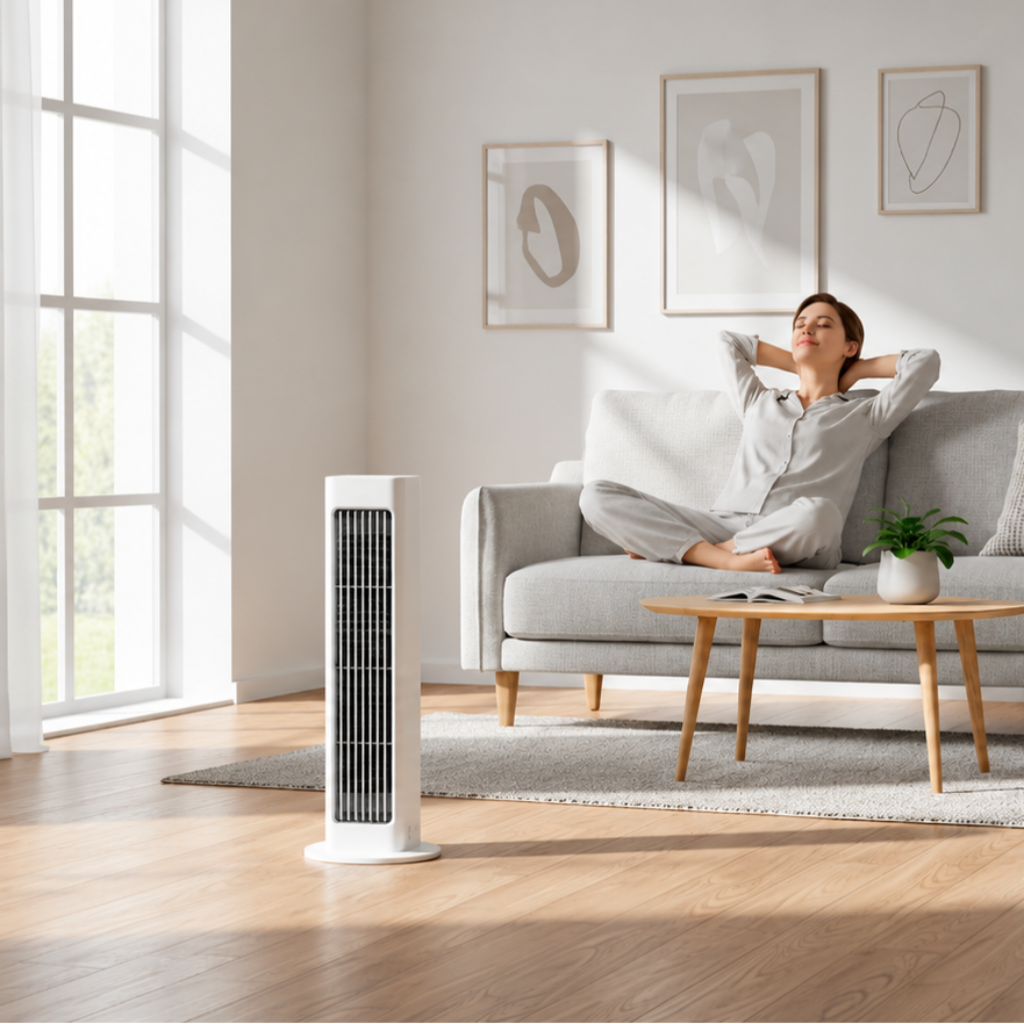 Ventilatore a Torre Portatile Oscillante