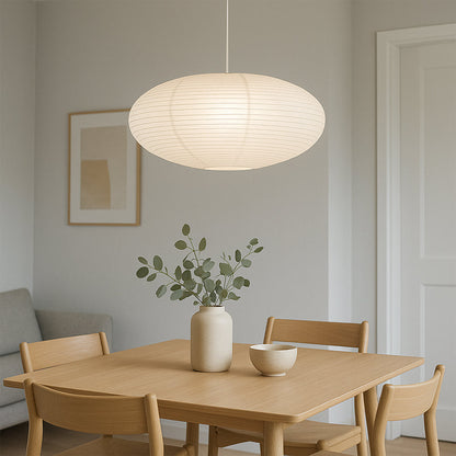 Wysalune | Lampada a sospensione giapponese wabi-sabi in carta di cotone