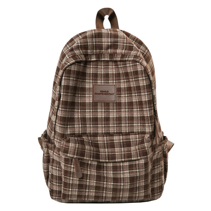 Zaino casual a quadri per scuola Rassivo