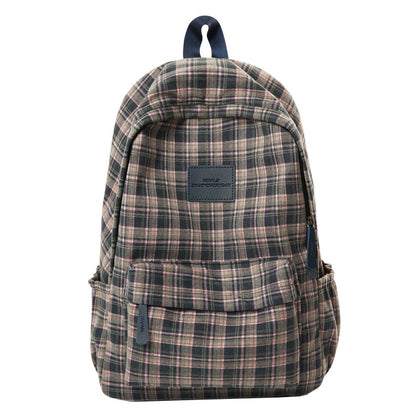 Zaino casual a quadri per scuola Rassivo
