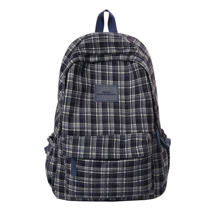 Zaino casual a quadri per scuola Rassivo