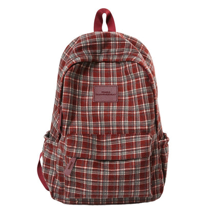 Zaino casual a quadri per scuola Rassivo