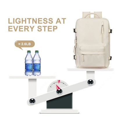 Zaino da viaggio donna Travelliva 35 L impermeabile con porta USB
