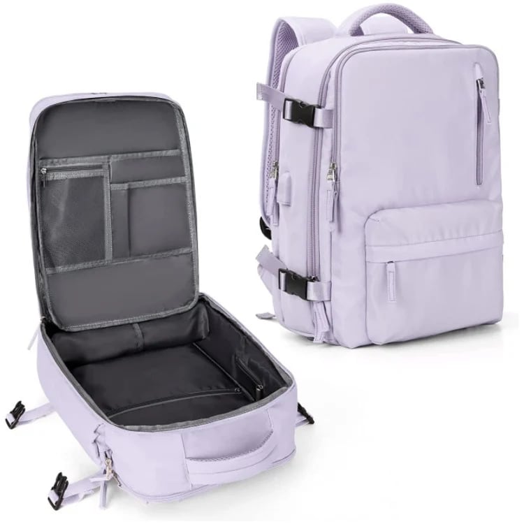 Zaino da viaggio donna Travelliva 35 L impermeabile con porta USB