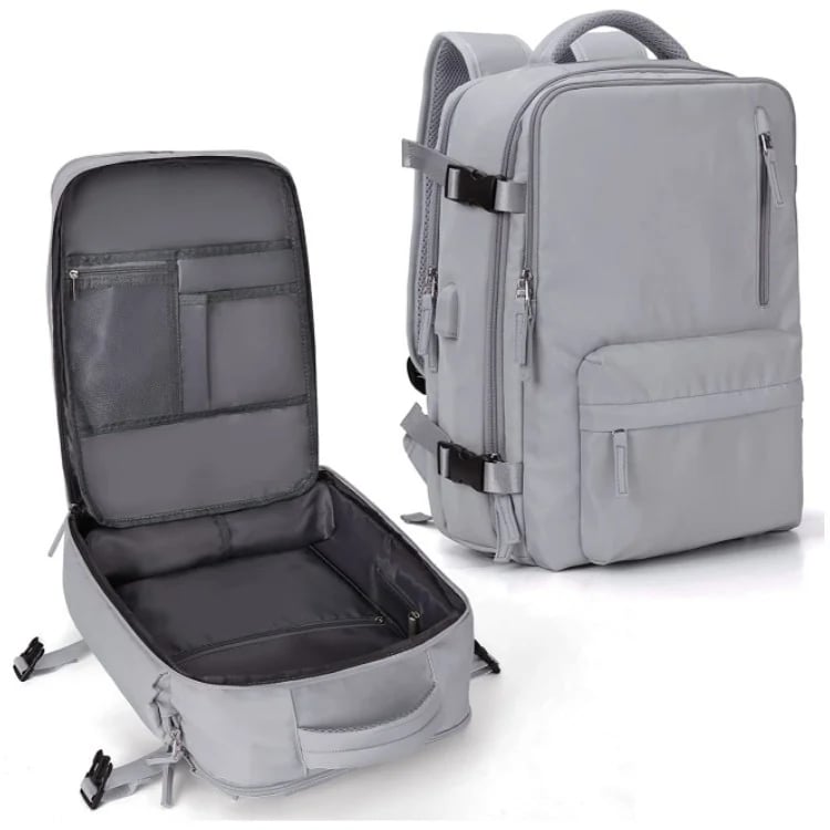 Zaino da viaggio donna Travelliva 35 L impermeabile con porta USB