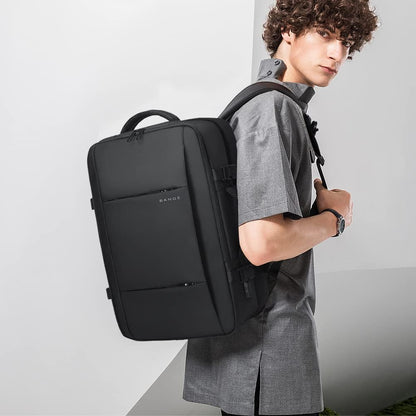 Zaino da viaggio espandibile 26–45 L impermeabile con tasca laptop e maniglie duffle