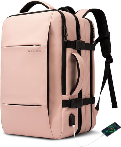 Zaino da viaggio espandibile 26–45 L impermeabile con tasca laptop e maniglie duffle