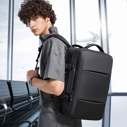 Zaino da viaggio espandibile 26–45 L impermeabile con tasca laptop e maniglie duffle