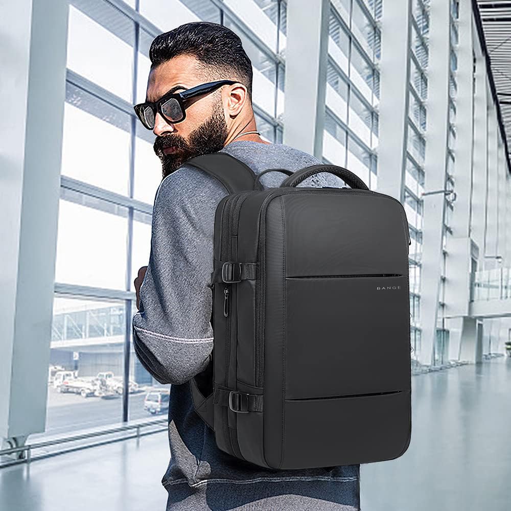 Zaino da viaggio espandibile 26–45 L impermeabile con tasca laptop e maniglie duffle