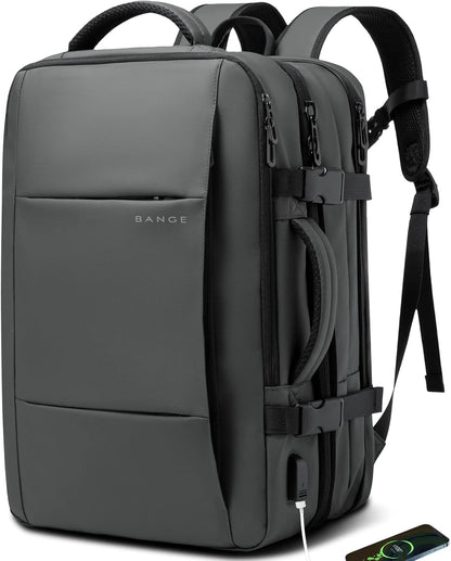 Zaino da viaggio espandibile 26–45 L impermeabile con tasca laptop e maniglie duffle