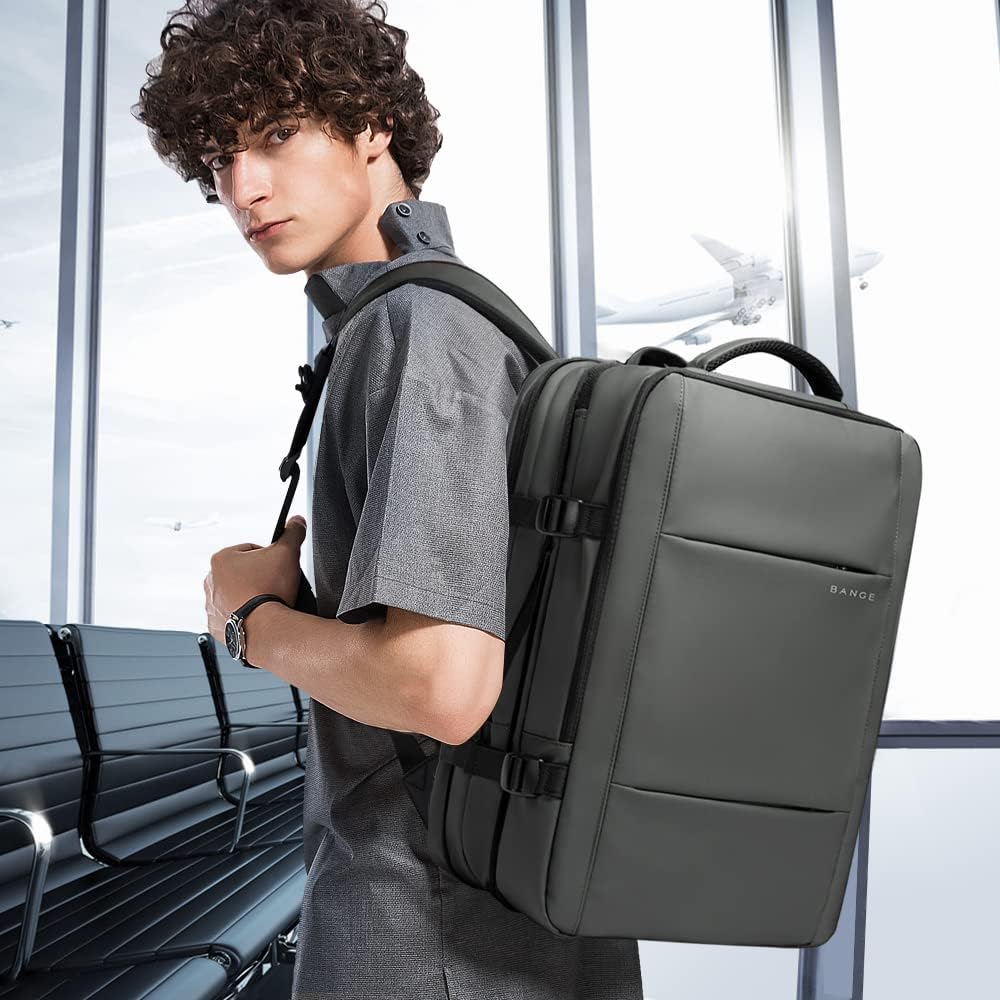Zaino da viaggio espandibile 26–45 L impermeabile con tasca laptop e maniglie duffle