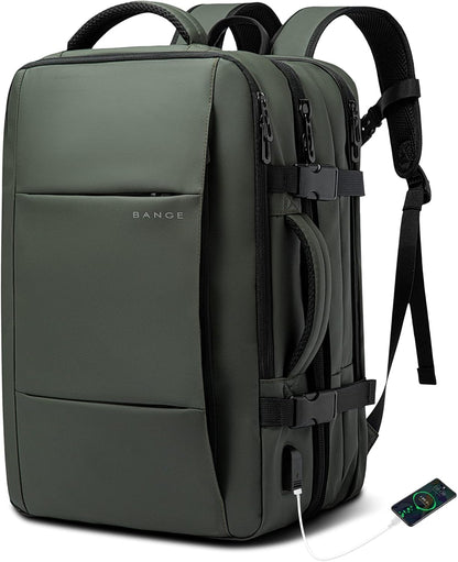 Zaino da viaggio espandibile 26–45 L impermeabile con tasca laptop e maniglie duffle