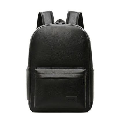 Zaino in pelle per laptop, pelle premium, fino a 15", spallacci imbottiti