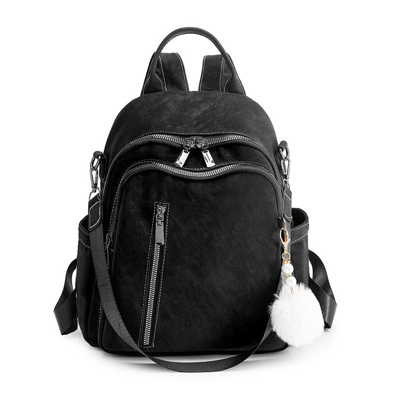 Zaino in similpelle con tasche multiple