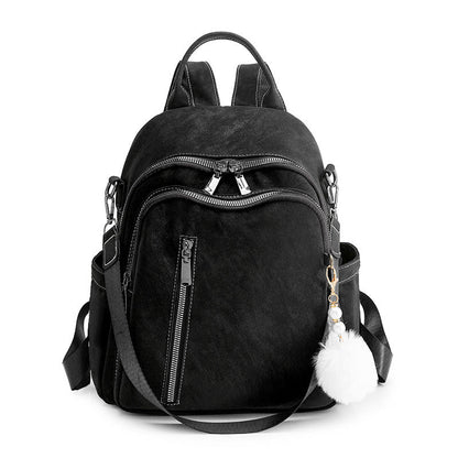 Zaino in similpelle con tasche multiple