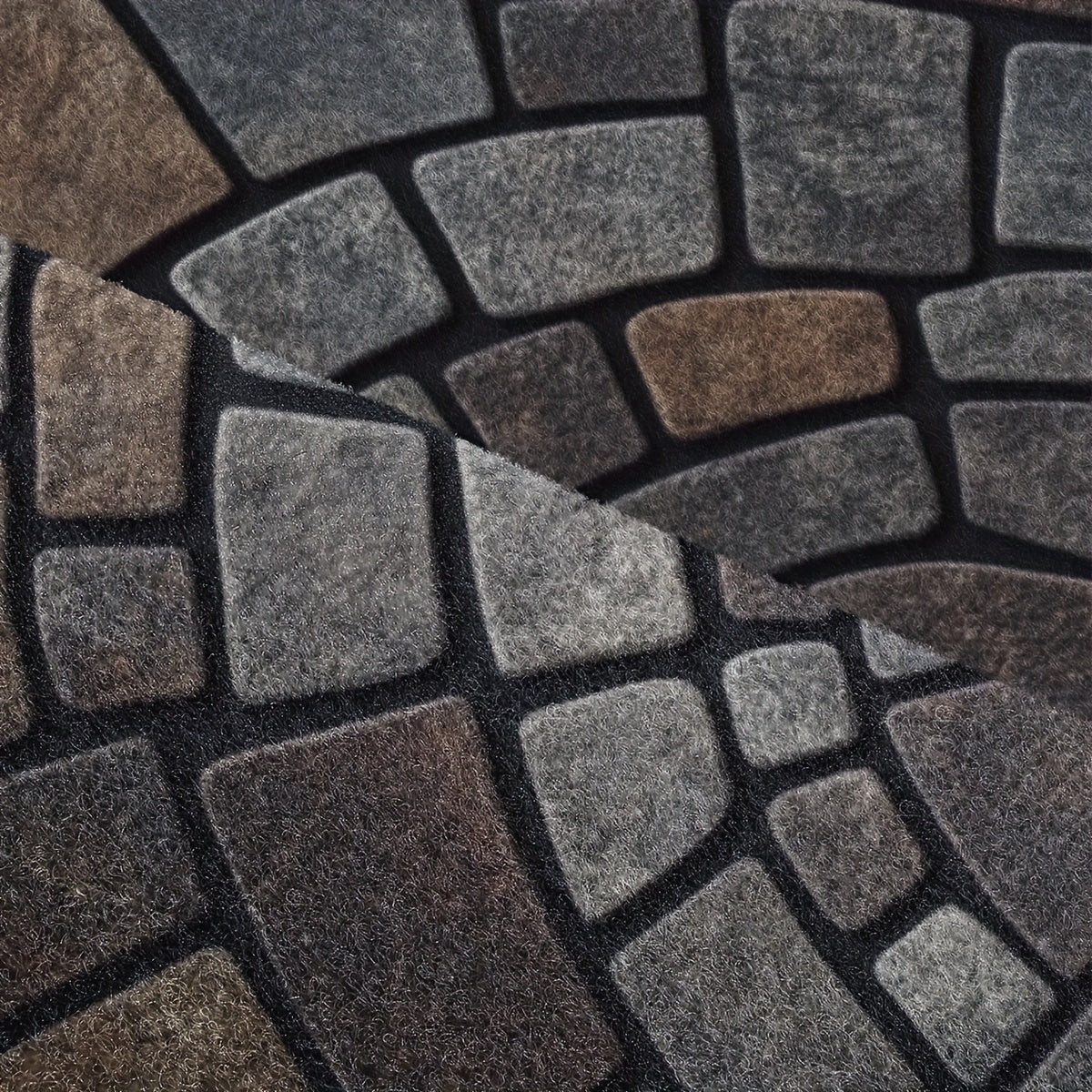 Zerbino semicircolare a mosaico per interno ed esterno