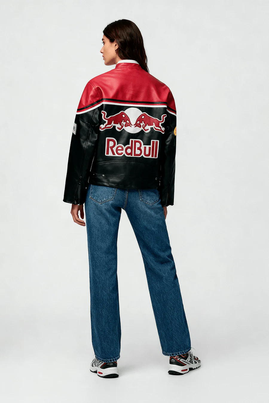 Giacca in pelle Red Bull Vintage Racing - Unisex - Retrò