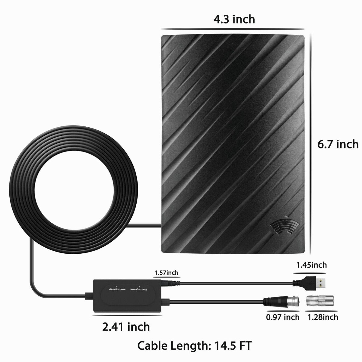 ULTRAWAVE – Antenna HDTV con supporto 4K e ampia copertura