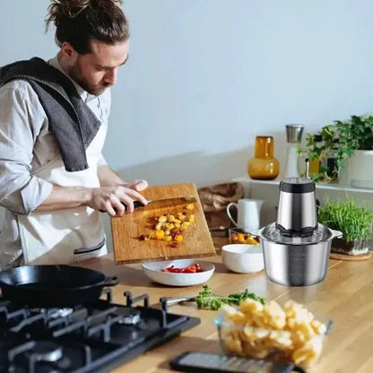 SLICONIQ – Tritatutto da 2 L con motore da 300 W e lame in acciaio inox 4D per risultati rapidi e omogenei